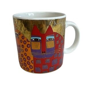 Vintage Laurel Burch 1991  "Wild Cats" Collectible Mug Pet Cat Lover's 12 Oz Mug